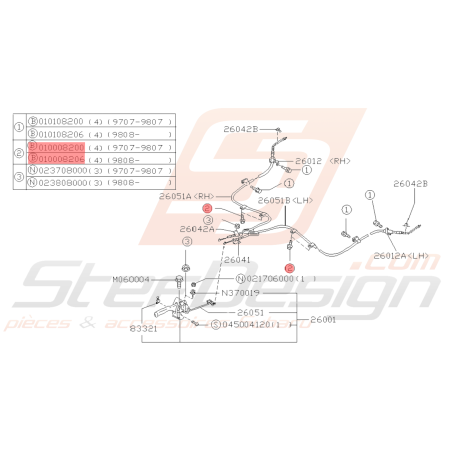 Vis Origine Subaru GT WRX STI BRZ FORESTER39186