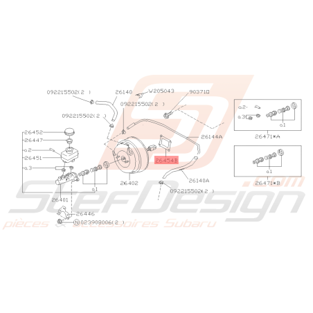 Joint de Dépression Origine Subaru GT 93-00 WRX STI 01-07 FORESTER 97-0239198