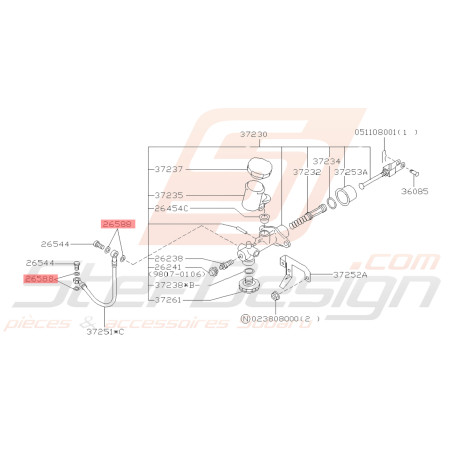 Joint cuivre flexible étrier frein Avant Arrière GT 93-00 WRX STI 01-14 BRZ 13-19 FORESTER 97-0239240