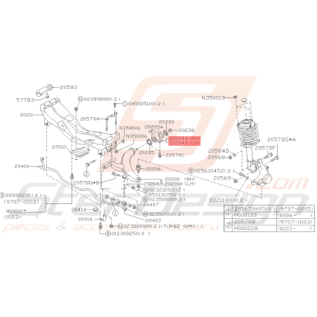 Silent Bloc Bout De Triangle Origine Subaru FORESTER 200039267