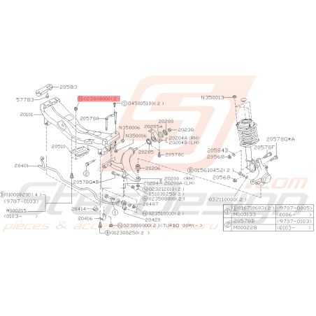 Ecrou à bride GT WRX STI BRZ FORESTER39316