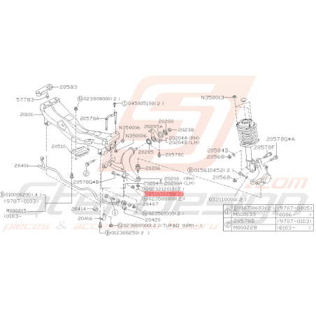 Goupille de rotule de Direction Origine Subaru IMPREZ BRZ FORESTER39319