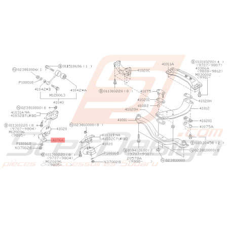 Tôle pare chaleur Support Moteur inférieur Droit Origine Subaru GT 93-00 WRX STI 01-15 FORESTER 97-0239349