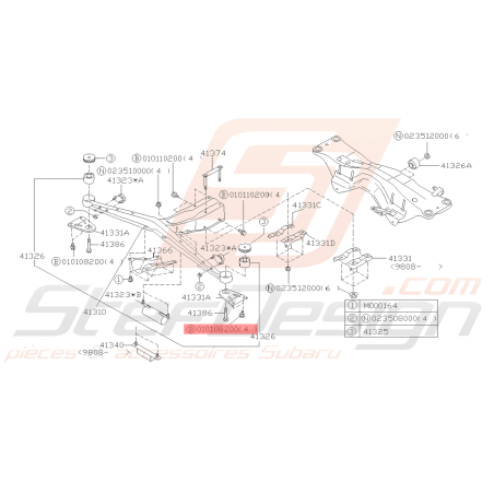 Vis de fixation Origine Subaru GT WRX STI BRZ FORESTER39378