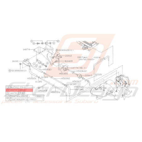 Manchon de fixation de solénoïde Subaru FORESTER 97-02 GT 99-00 WRX STI 01-0739389