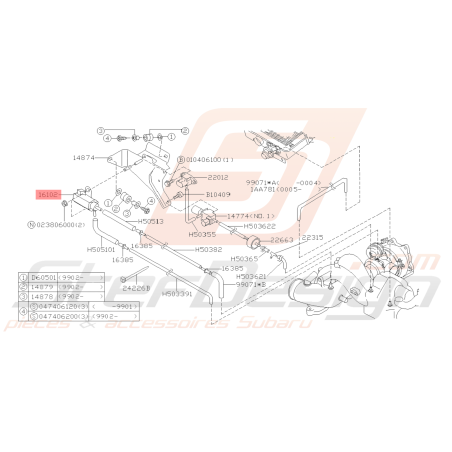 Solénoïde Origine Subaru FORESTER 97-02 GT 99-00 et WRX/STI 01-0239390