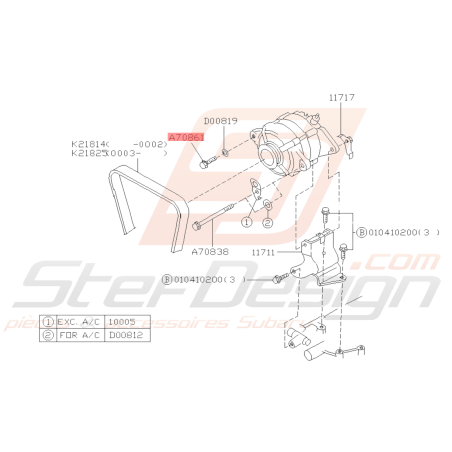 Vis Origine Subaru GT WRX STI FORESTER39446