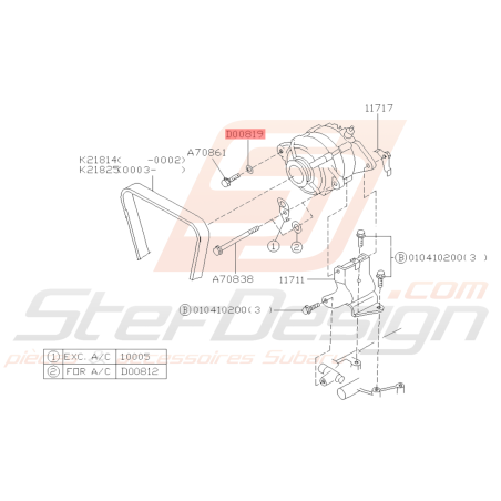 Rondelle Origine Subaru GT WRX STI FORESTER39448