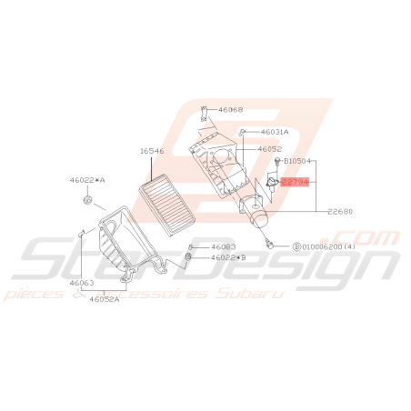 Débitmètre Origine Subaru impreza GT 99-00 FORESTER 97-0239471