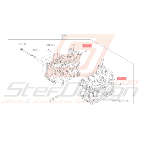 Goupille cylindre bas moteur Origine Subaru WRX STI 01-14 BRZ 12-1339496