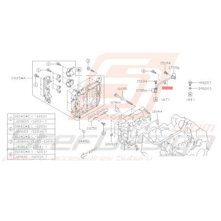 Tuyau Complet D'huile Origine Subaru BRZ 2013-201939516