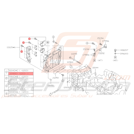 Boulon Origine Subaru BRZ 2013-201939522