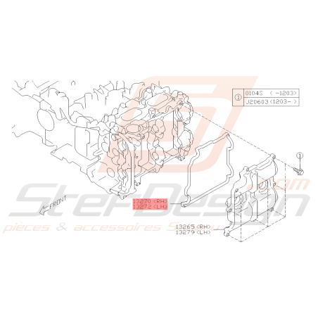 Joint de couvre culasse droit origine Subaru BRZ / Toyota GT86 13-1939527