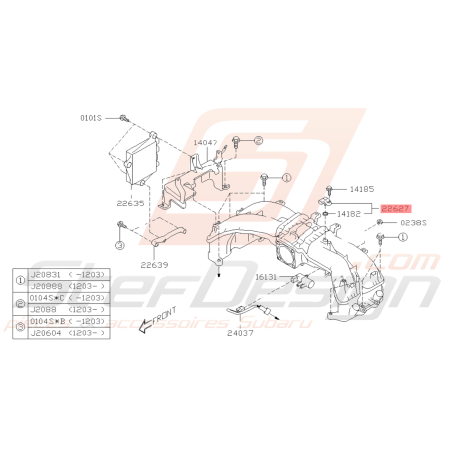 Capteur De pression Origine Subaru BRZ 2013-201939550