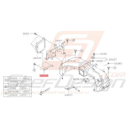 Support Boitier Origine Subaru BRZ 2013-201939552