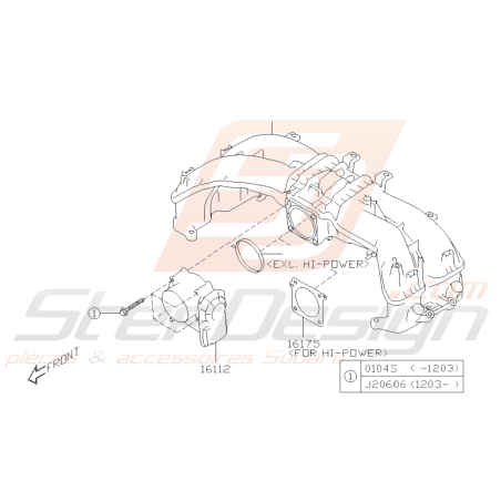 Schéma Boitier Papilon Électrique Origine Subaru BRZ 2013-201939556