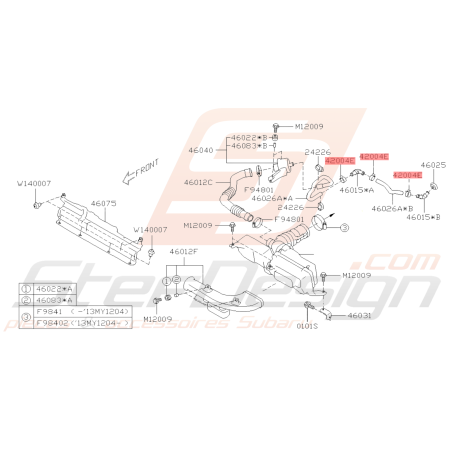 Clip Origine Subaru WRX STI 2008-2014 BRZ 2013-201939562