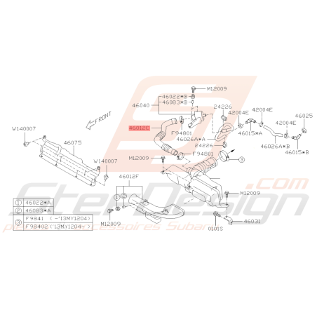 Conduit D'admission Origine Subaru BRZ 2013-201939563