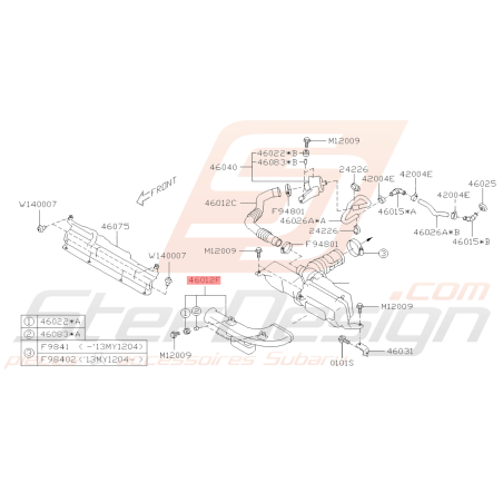 Conduit d'Air D'admission Origine Subaru BRZ 2013-201939564