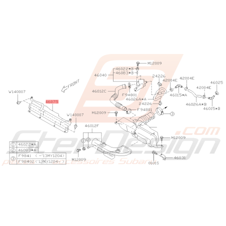 Carter Plastique Canalisation Air pour Subaru BRZ et Toyota GT86 13-1939572