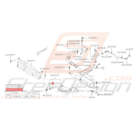 Entretoise Origine Subaru BRZ 2013-201939573