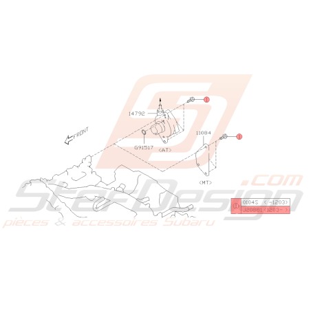 Boulon Origine Subaru BRZ 2013-201939577