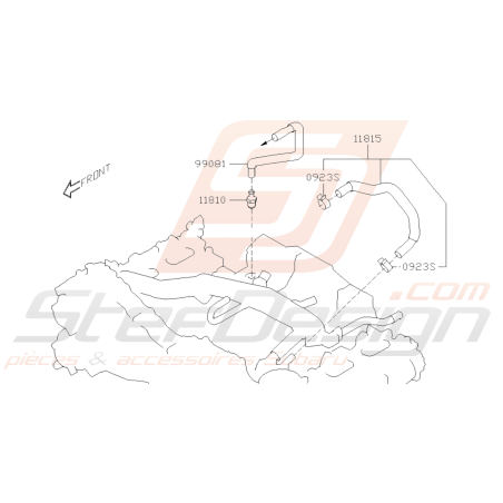 Schéma Système de Controle des Gaz (PCV) Origine Subaru BRZ 13-1939578