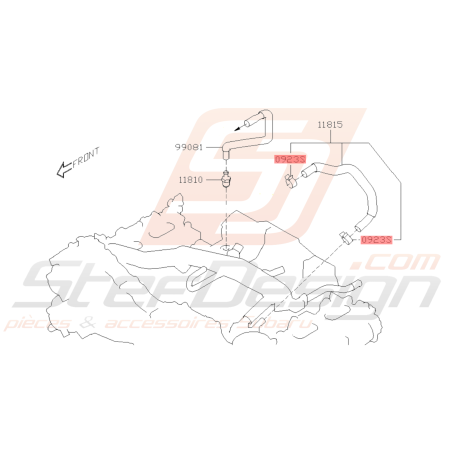 Attache Origine Subaru GT 93-06/97 WRX 04-10 STI 04-14 BRZ 13-1939579