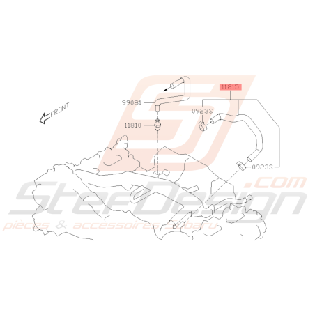 Durite PVC Origine Subaru BRZ 2013-201939580