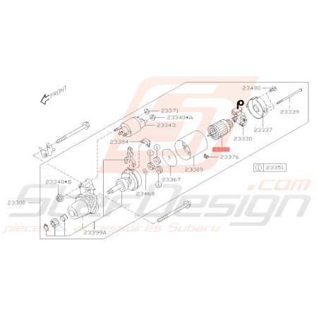 Ensemble Démarreur Origine Subaru BRZ 2013-201939589