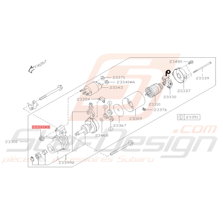 Écrou démarreur Origine Subaru BRZ 2013-201939593