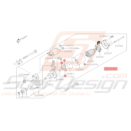 Ensemble Engrenage Origine Subaru BRZ 2013-201939594