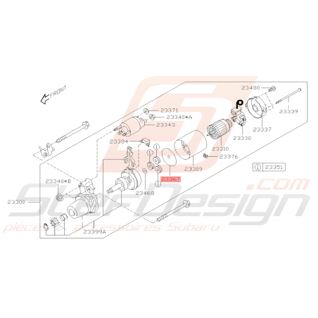 Plaque démarreur Origine Subaru BRZ 2013-201939595