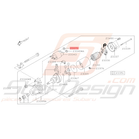 Ecrou de Contacteur Origine Subaru WRX 01-07 STI 01-14 BRZ 13-1939596