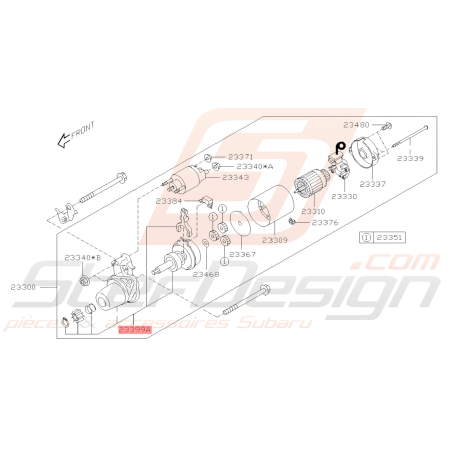 Kit Réparation Démarreur Origine Subaru BRZ 2013-201939598