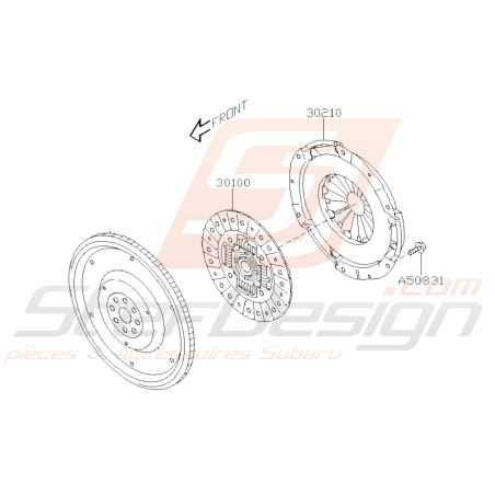 Schéma Embrayage Origine Subaru BRZ 2013-201939613