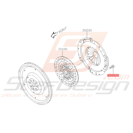 Vis Fixation Mécanisme d'Embrayage Subaru GT 97-00 WRX/STI 01-15 FORESTER 97-02 BRZ 13-1939620