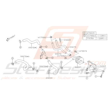 Carter de Boite Automatique Origine Subaru BRZ 2013-201939647