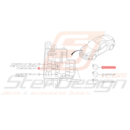 Relais de feu anti-brouillard /clim avant et arrière SUBARU WRX/STI 08-14 BRZ 13-1539675