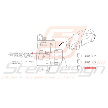 Relais Origine Subaru BRZ 2013-201939678