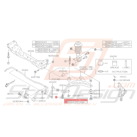 Vis Collerette Origine Subaru STI 04/2011-2014 BRZ 2013-201939700