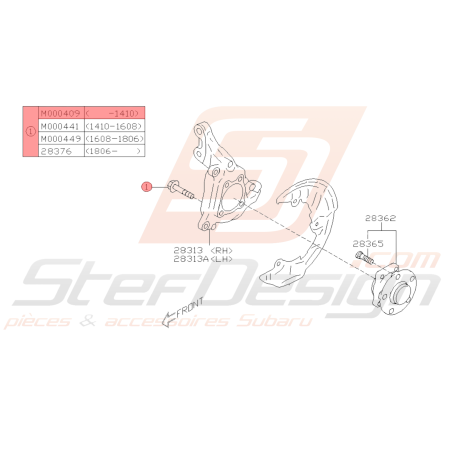 Vis Origine Subaru BRZ 2013-201939745