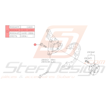 Vis Origine Subaru BRZ 2013-201939746