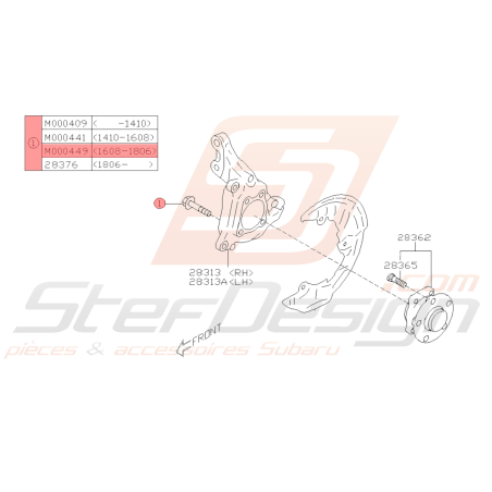 Vis Origine Subaru BRZ 2013-201939748