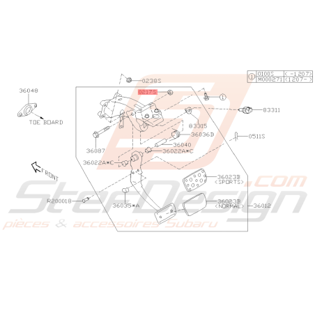 Écrou support stabilisateur Origine Subaru GT 93-95 WRX STI 01-07 BRZ 13-1939806