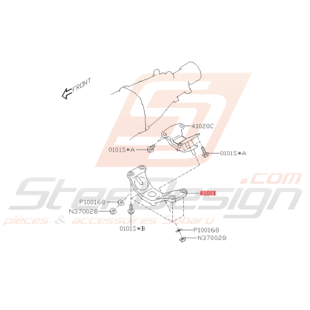 Traverse De Support Moteur Origine Subaru BRZ 2013-201939820