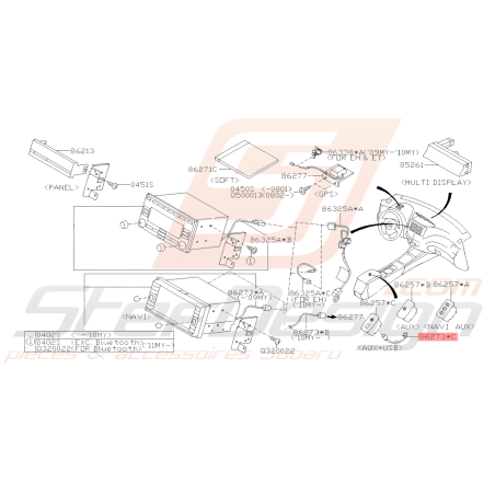 Cordon Adaptateur Origine Subaru STI 2011 - 201439876