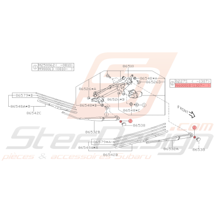 Ecrou Origine Subaru STI 08/2013 - 201440021