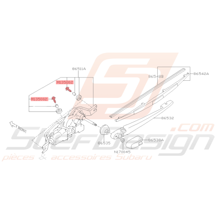 Ensemble Boulon et Rondelle Origine Subaru WRX STI 2001 - 201440026