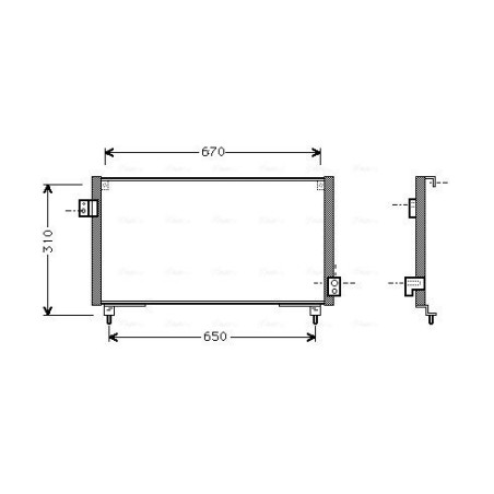 Condenseur de climatisation subaru GT 97-0040079